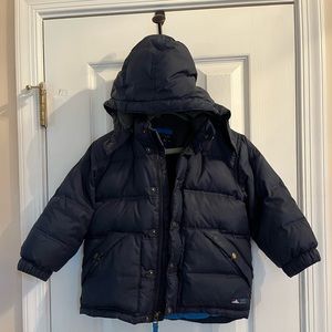 Navy blue Gap kids down winter coat, 3T